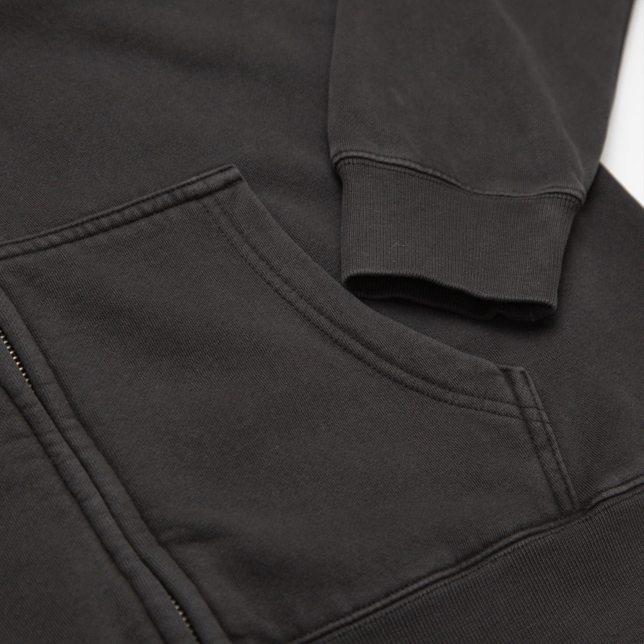 DIVORCE ZIP HOODIE - BLACK - RELAXED FIT