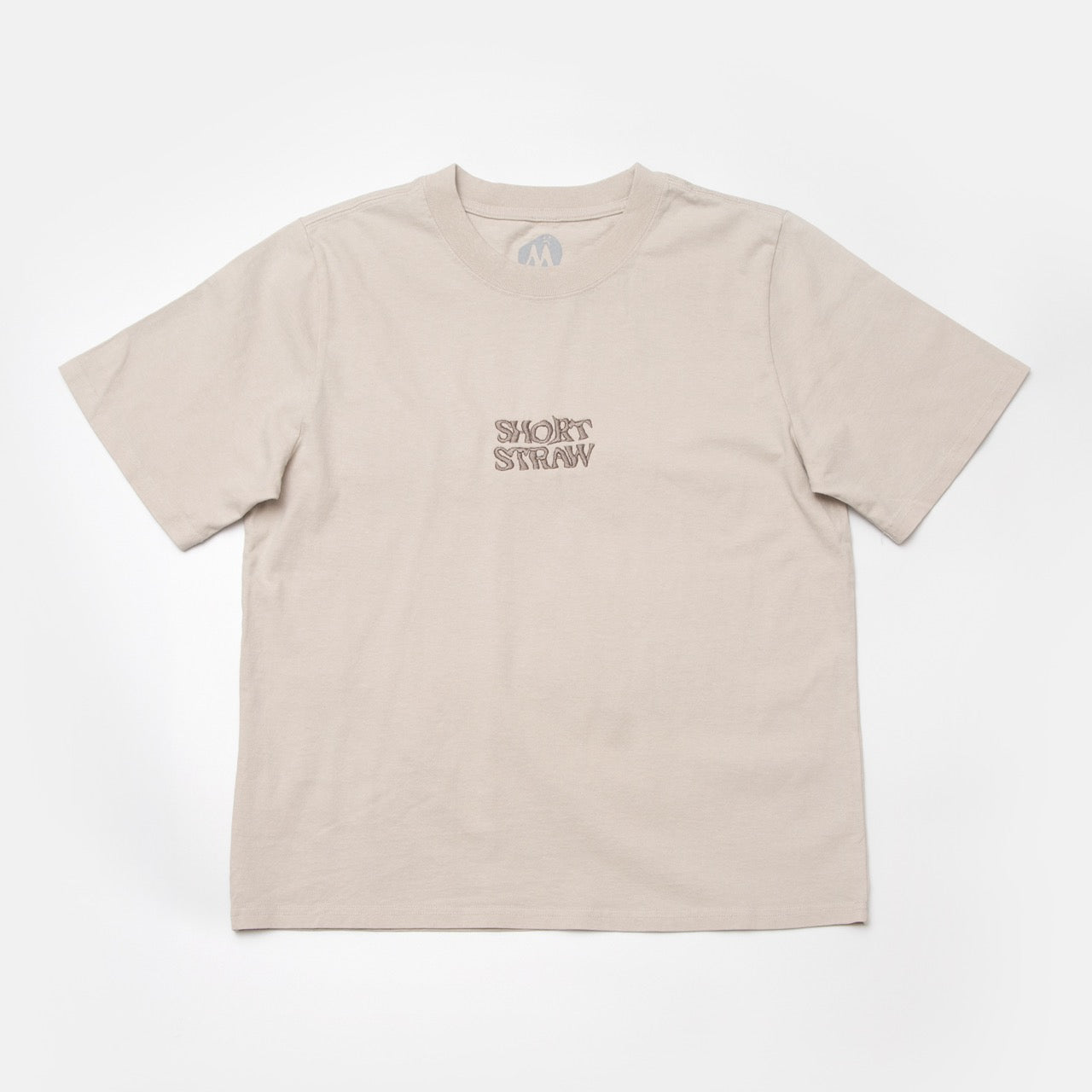 STACKED LOGO T-SHIRT - BONE - ENBY FIT