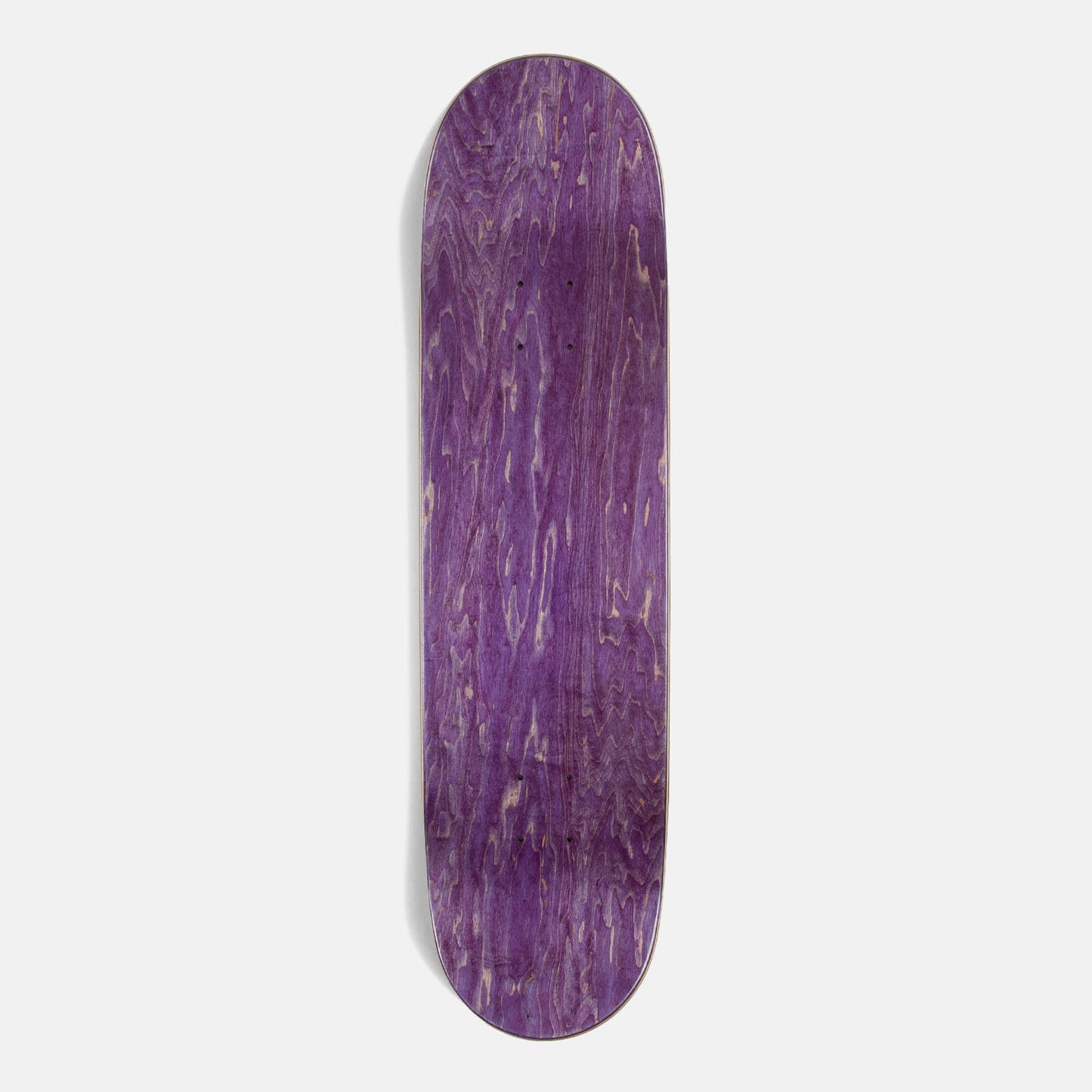 Purple skateboard deck top ply on a white background