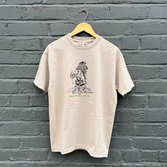 Short Straw x Lost Art - Bangerang T-Shirt - Sand