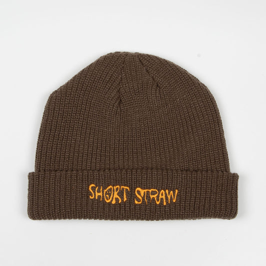 Warped Beanie - Brown / Orange