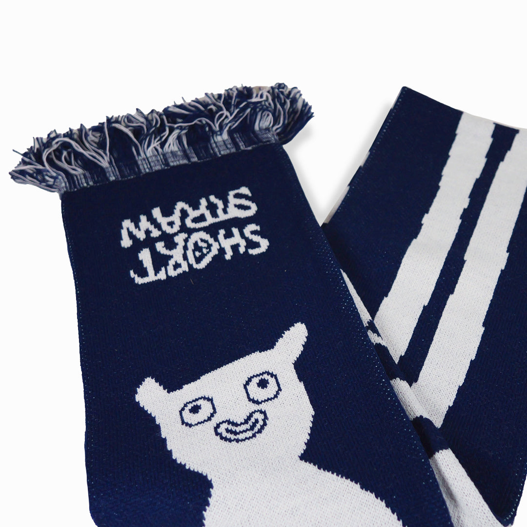 LEGSLEY SCARF - MIDNIGHT / WHITE