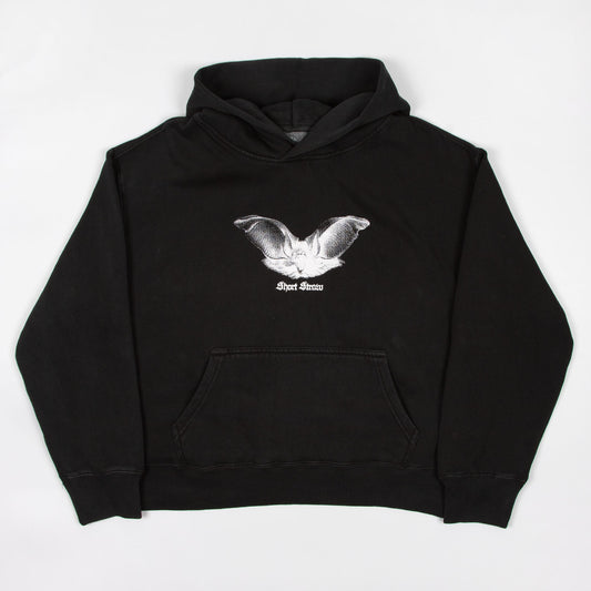 Bat Pullover Hooded Sweatshirt - Black / White