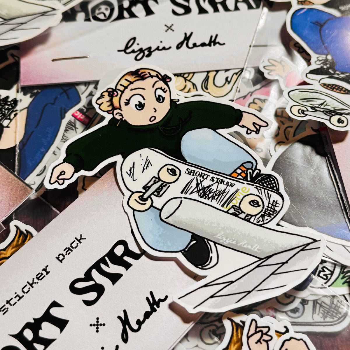 Short Straw x Lizzie Heath Sticker Pack