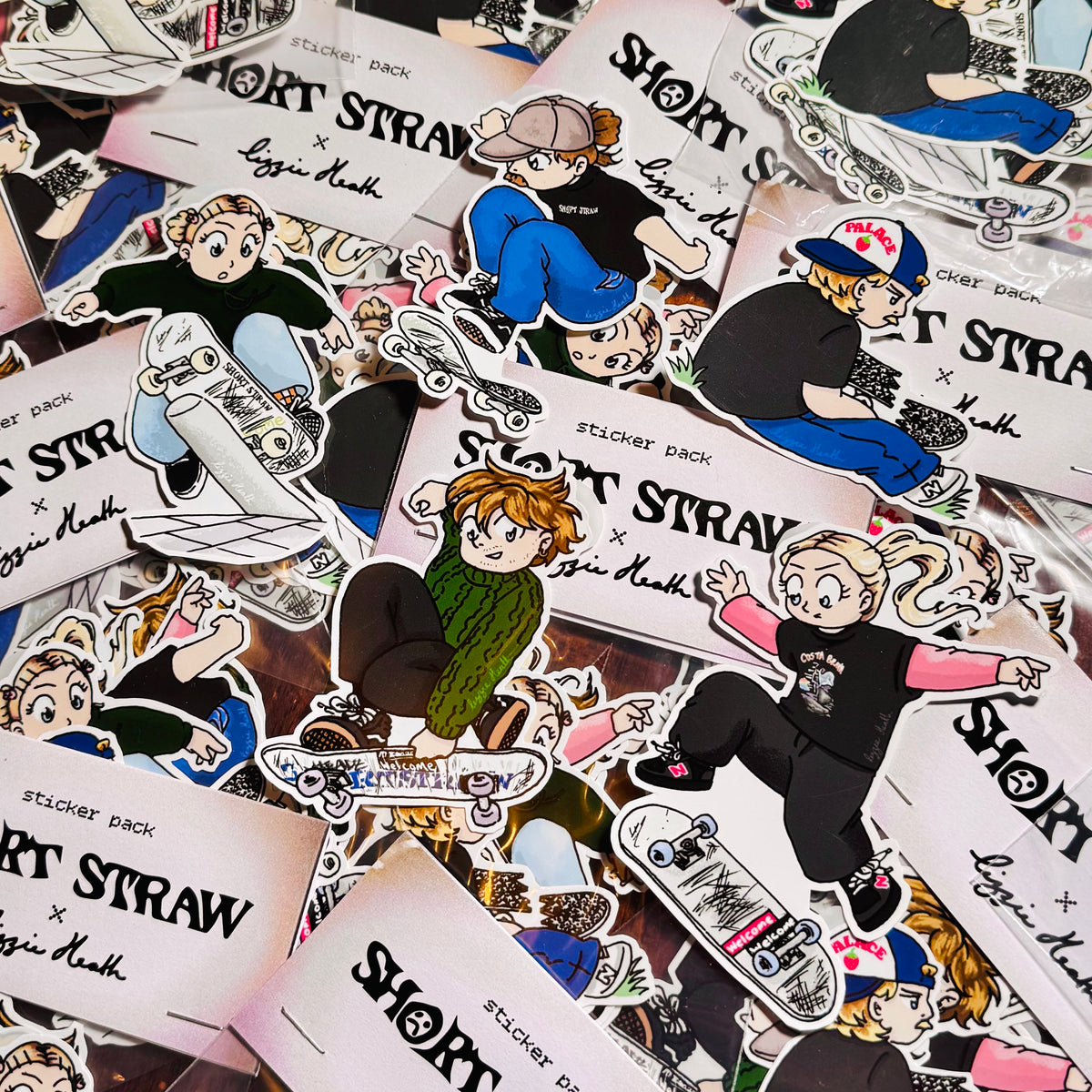 Short Straw x Lizzie Heath Sticker Pack