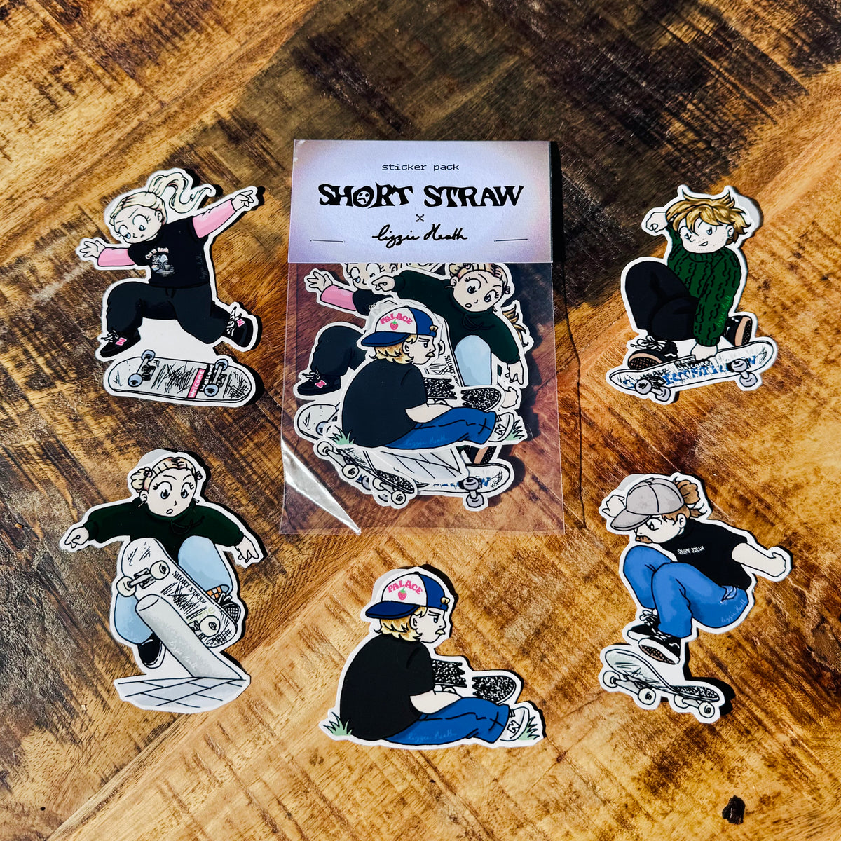 Short Straw x Lizzie Heath Sticker Pack