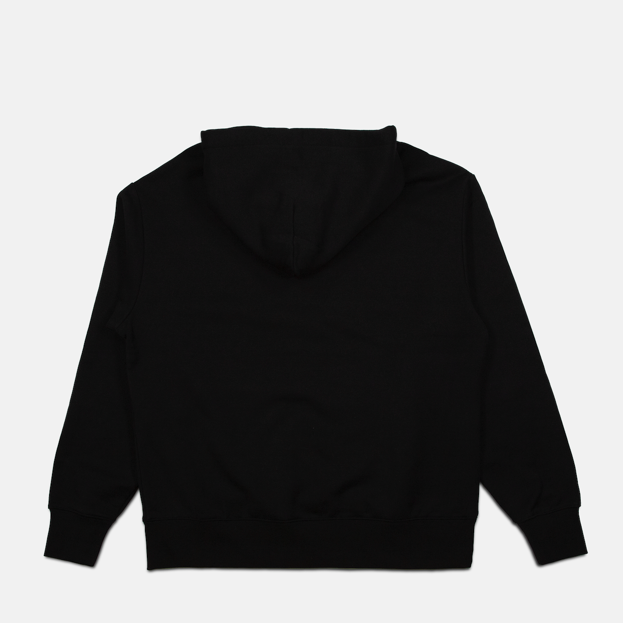 HOODED PULLOVER SWEATSHIRT - BLACK