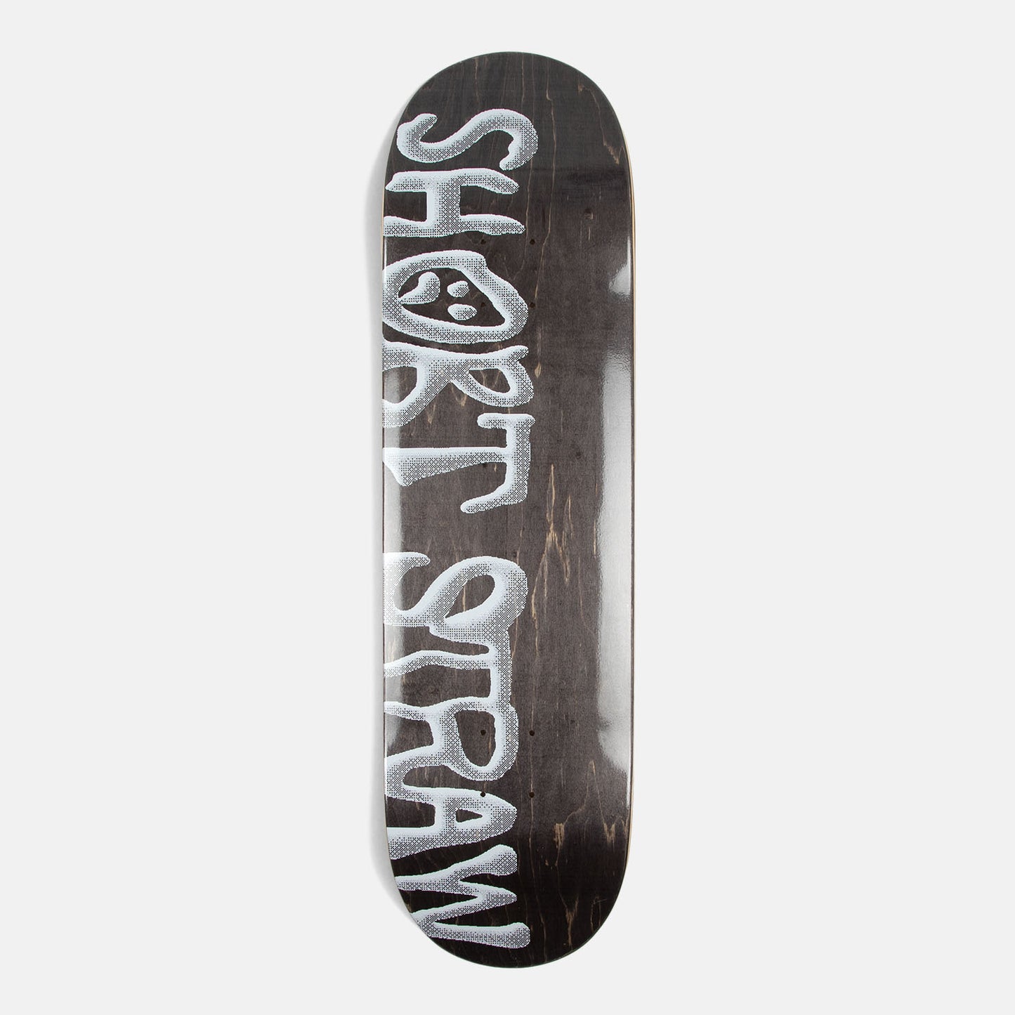 8.5” Warped Logo Deck - Black Stain